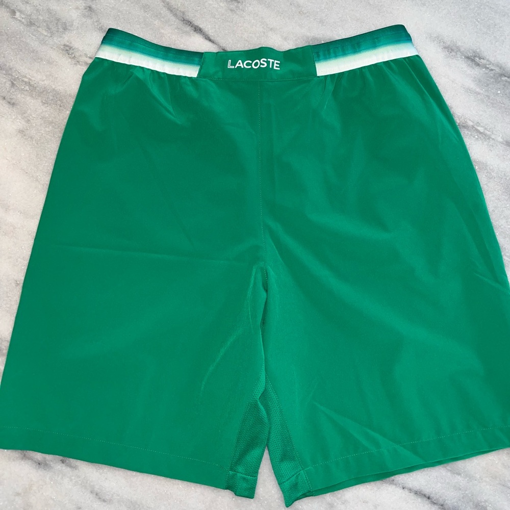 Lacoste Novak Djokovic Tennis Shorts in size Medium.